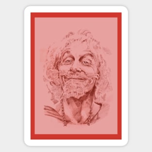 Catweazle (red) Sticker